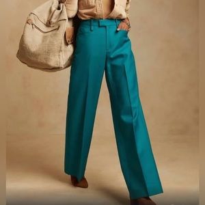 Banana Republic high-waisted, wide leg trousers.